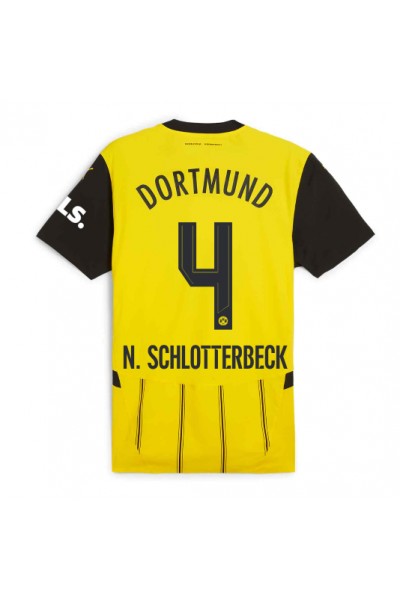 Fotbalové Dres Borussia Dortmund Nico Schlotterbeck #4 Domácí Oblečení 2024-25 Krátký Rukáv Fotbalové Dres Borussia Dortmund Nico Schlotterbeck #4 Domácí Oblečení 2024-25 Krátký Rukáv